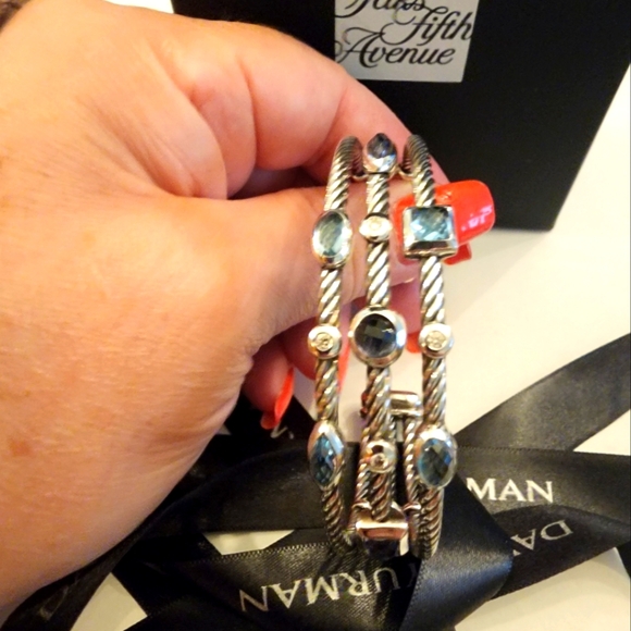 David Yurman 3 row Confetti cuff bracelet - Picture 5 of 9